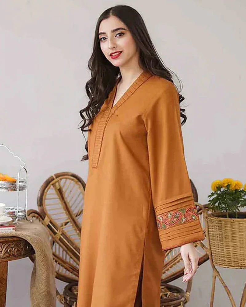 3pc unstitched dhanak dress with dhannak dupatta JN-2603