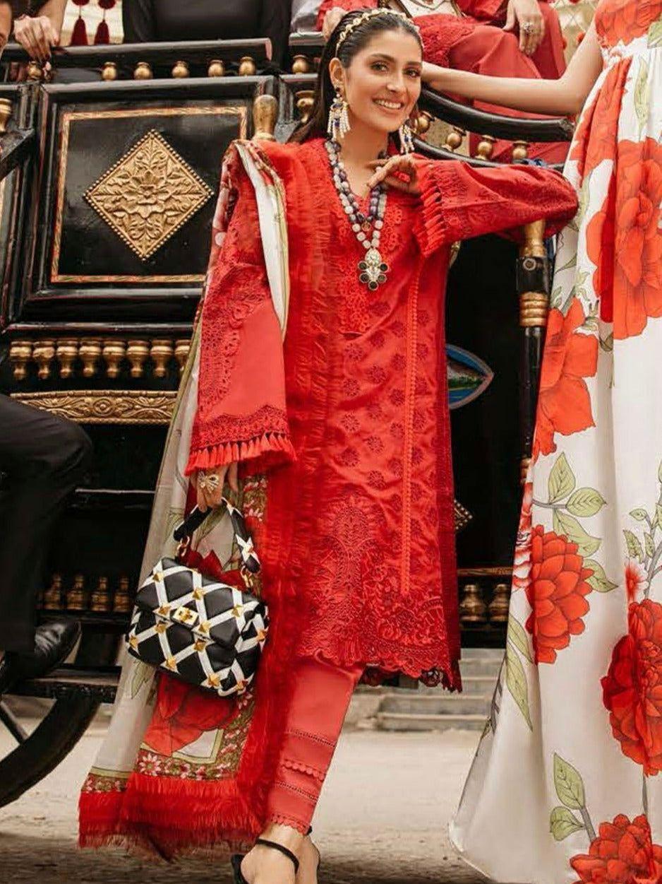 Zara Shaha jahan Embroidered lawn Three Piece 0160