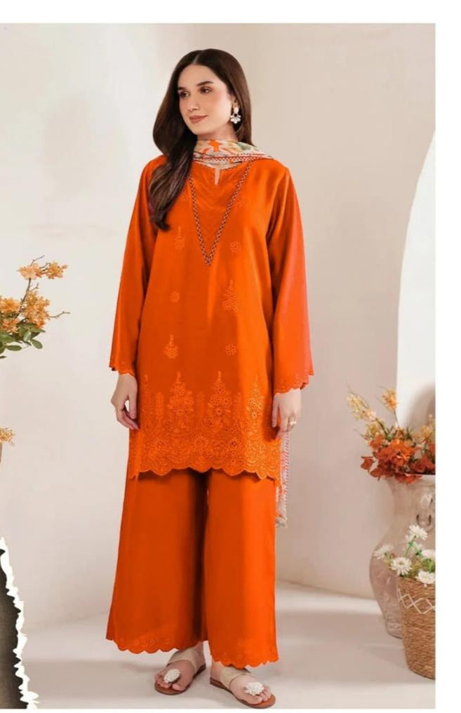 Jazmin Embroidered lawn Three Piece D-0109