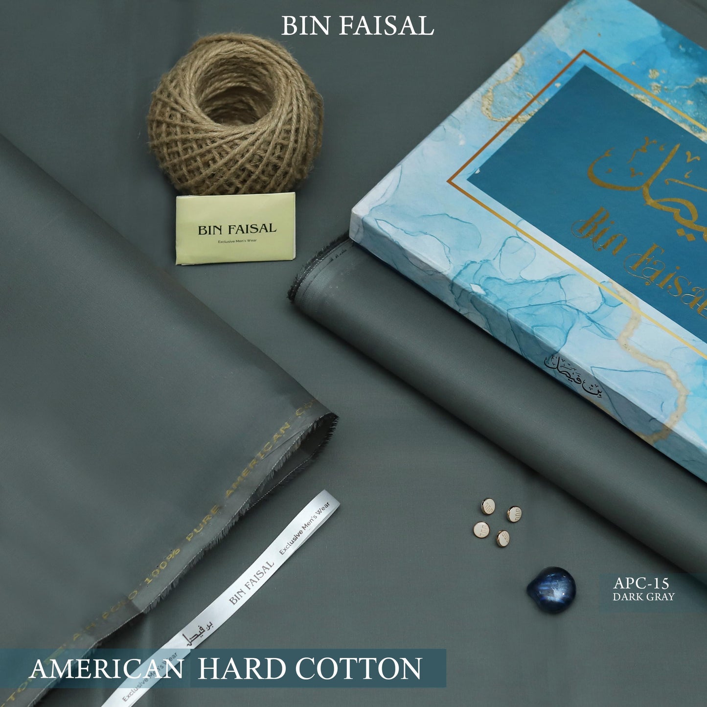 Elite Gold American Polo Cotton Dark grey