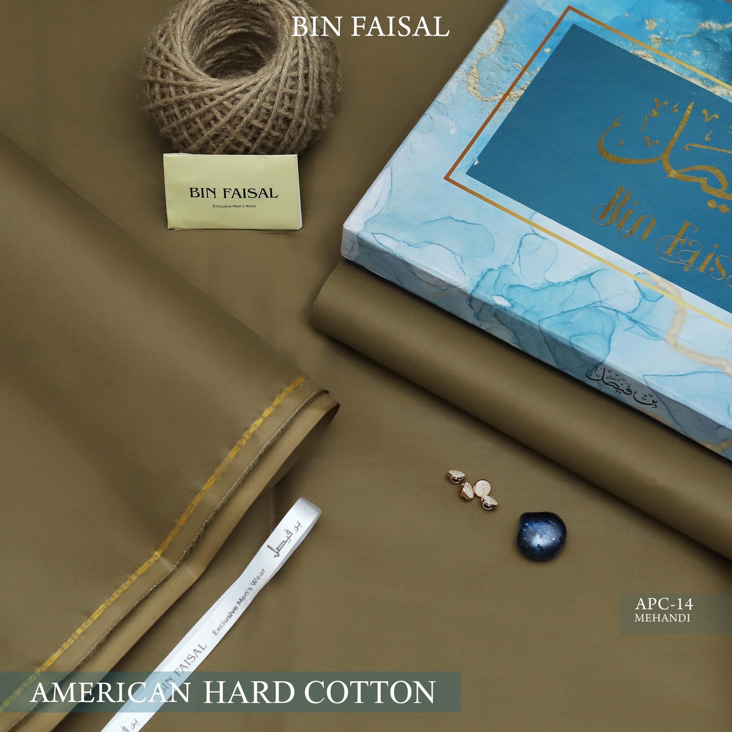 Elite Gold American Polo Cotton Mehndi colour