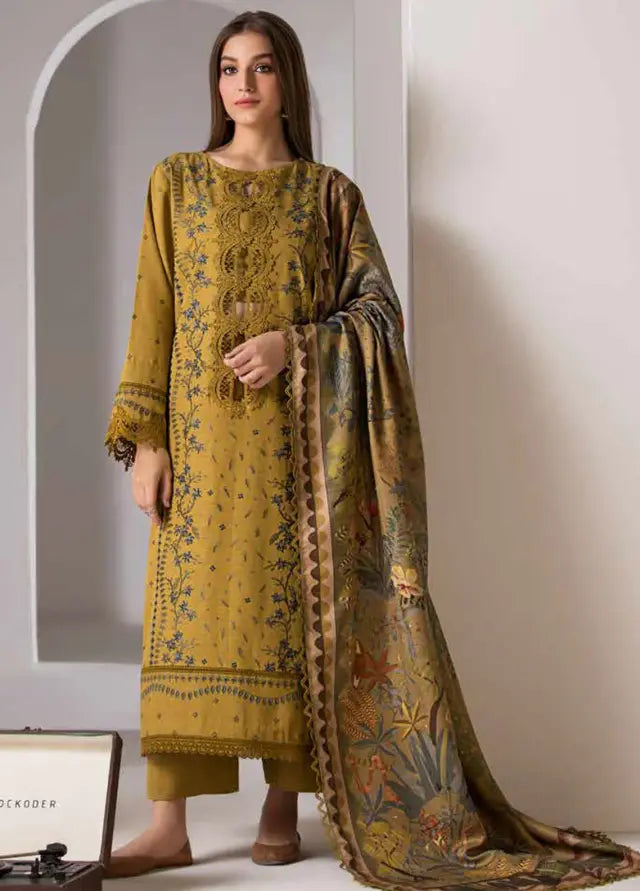 Sobia nazir 3pc lawn suit unstiched with voil duppata