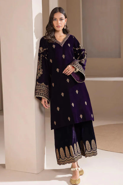 Bareeze Velvet Embroiderd Three Piece 2651