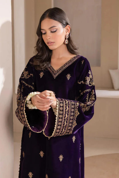 Bareeze Velvet Embroiderd Three Piece 2651