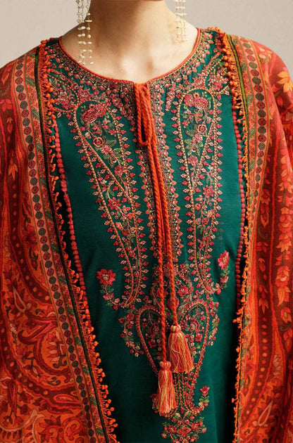 Hussain Rehar SP-01 Embroidered Lawn