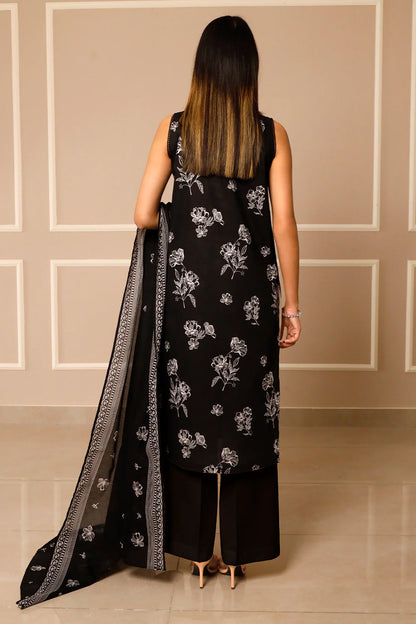 Saya 3pc un-stitched printed lawn dress with lawn printed dupatta