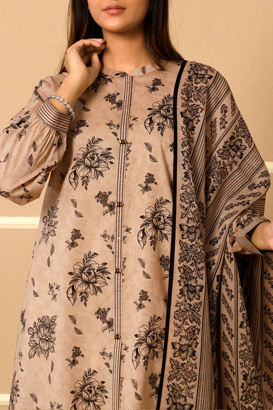 Saya 3pc un-stitched printed lawn dress with lawn printed dupatta