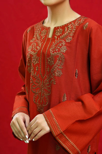 3pc unstitched dhanak  dress with printed wool shawl 2643