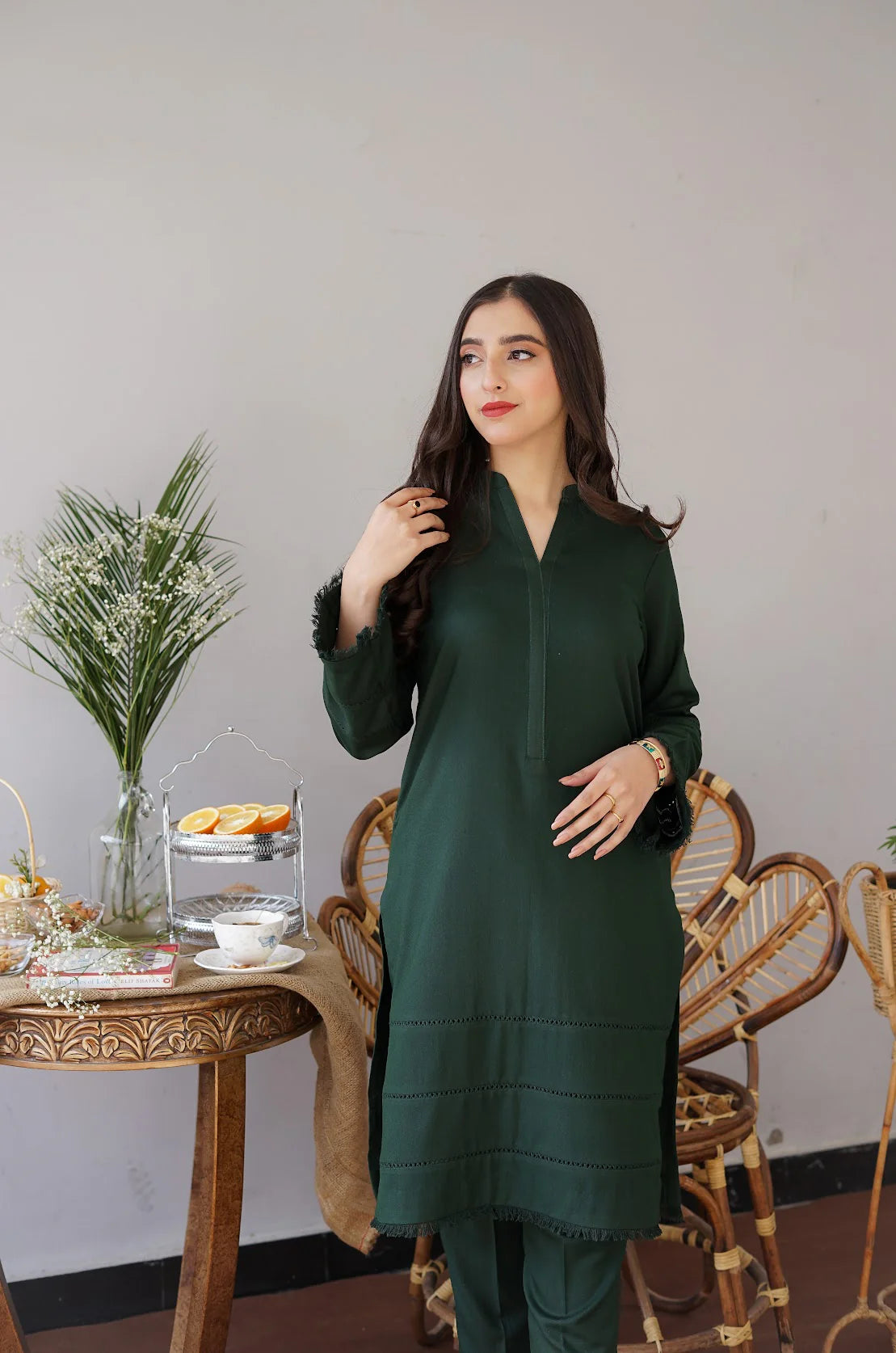 3pc unstitched dhanak  dress with dhannak  dupatta JN-2604