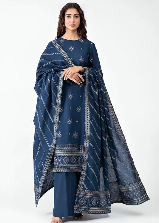 Bareeze 3Pc Un-Stitched Embroidered Lawn suit with lawn duppata
