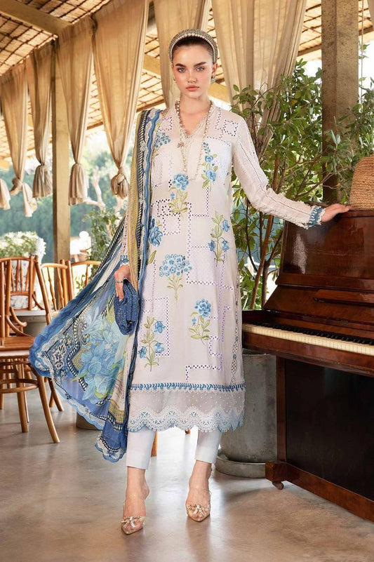 Maria.b Embroidered lawn Three Piece D-0145 B