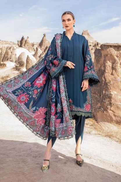 Maria.b Embroidered lawn Three Piece D-163