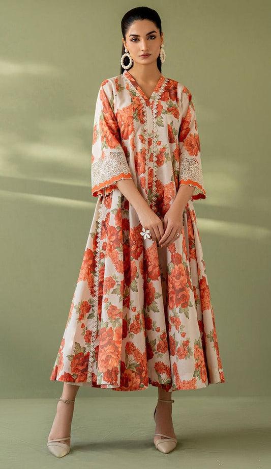 3pc unstitched linen dress with linen dupatta 2662