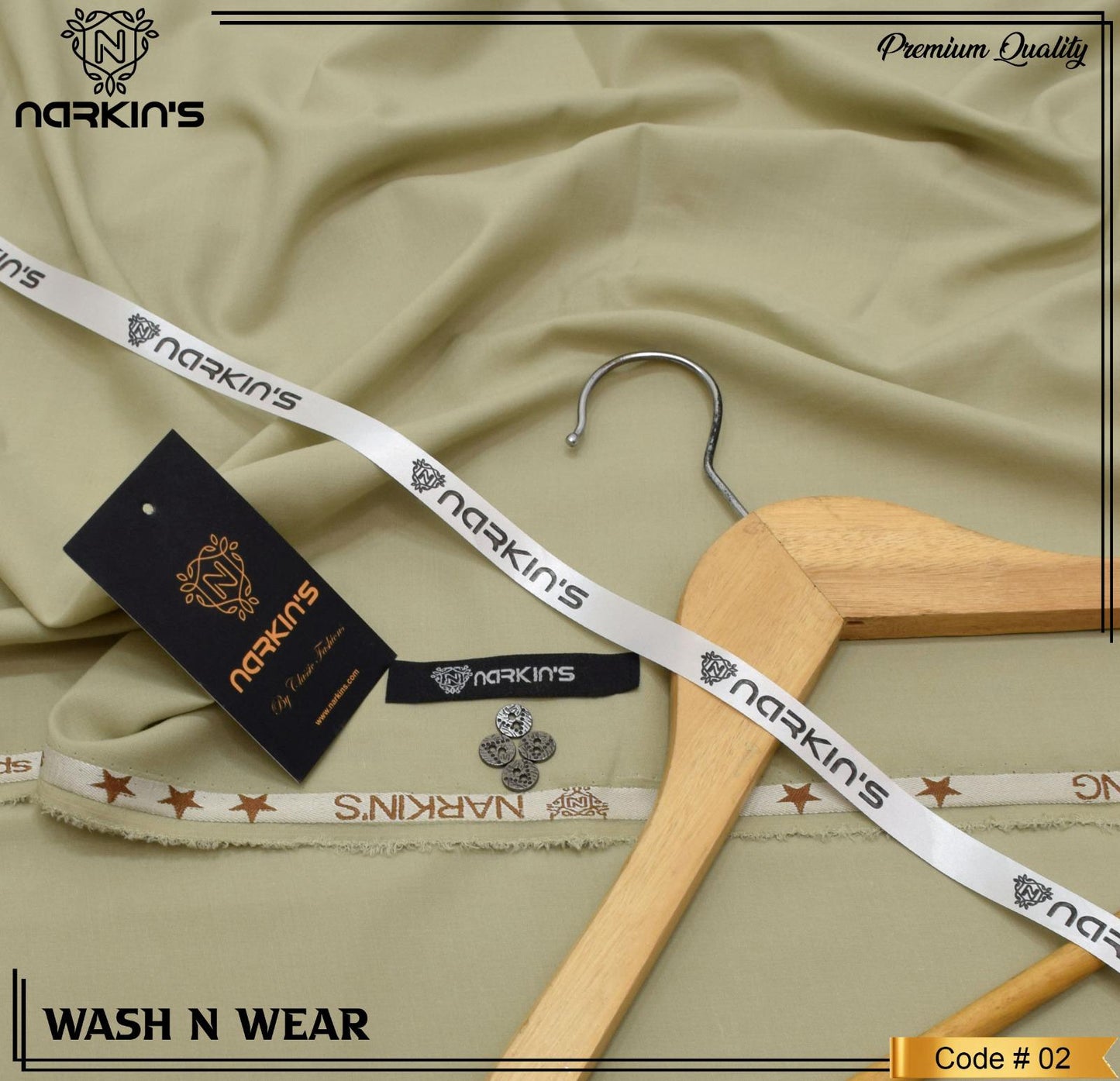 NARKINS SUMMER UNSTITCHED WASH&WEAR PREMIUM QUALITY
