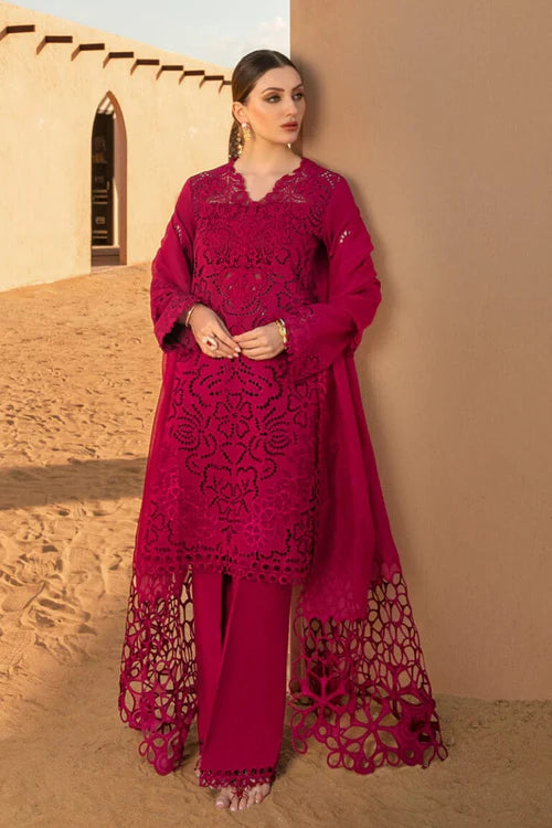 Rang Rasyia 3pc lawn unstitched suit with organza dupatta